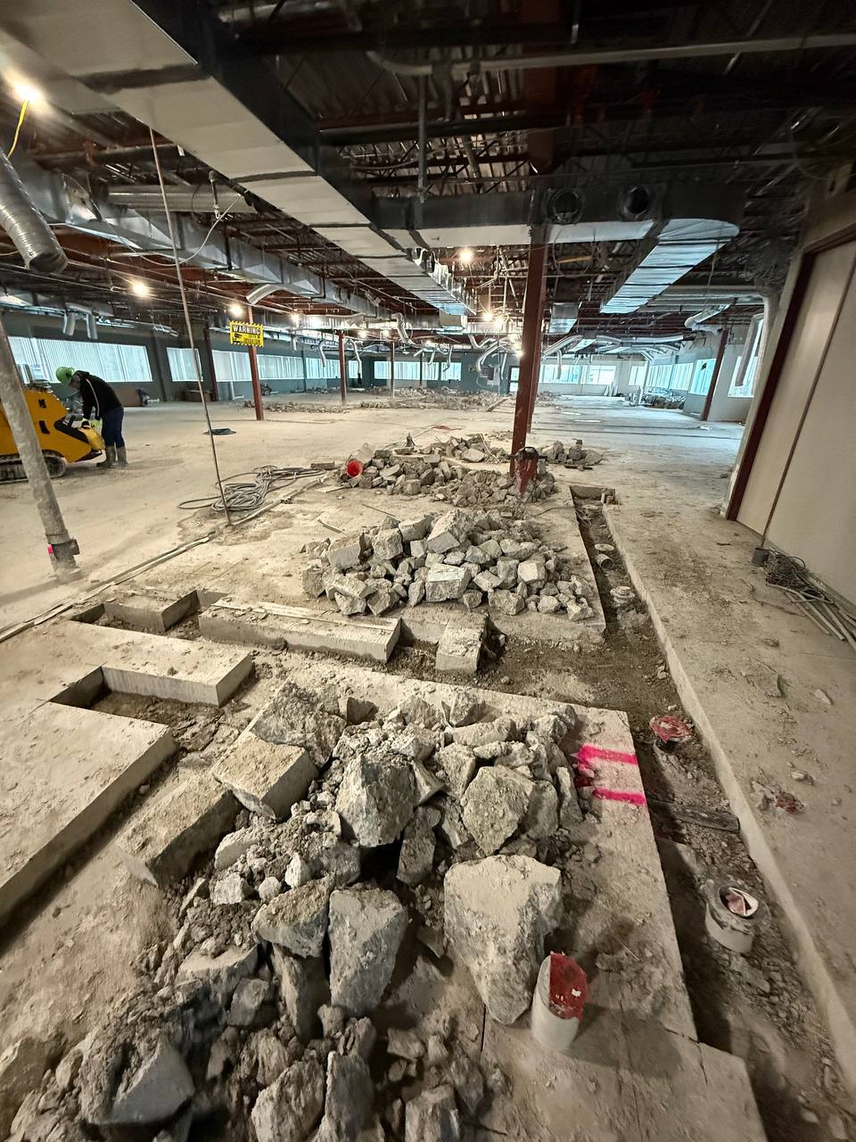 interior slab sawing